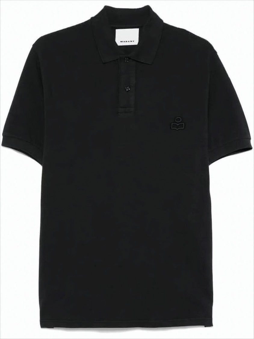 Isabel Marant Classic Short-Sleeve Polo Shirt With Embroidered Logo