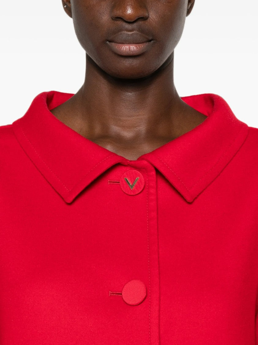 Valentino Red A-Line Coat