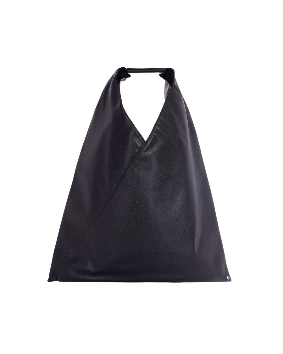 Mm6 By Maison Margiela Black Transformable Japanese Polyurethane Tote Bag