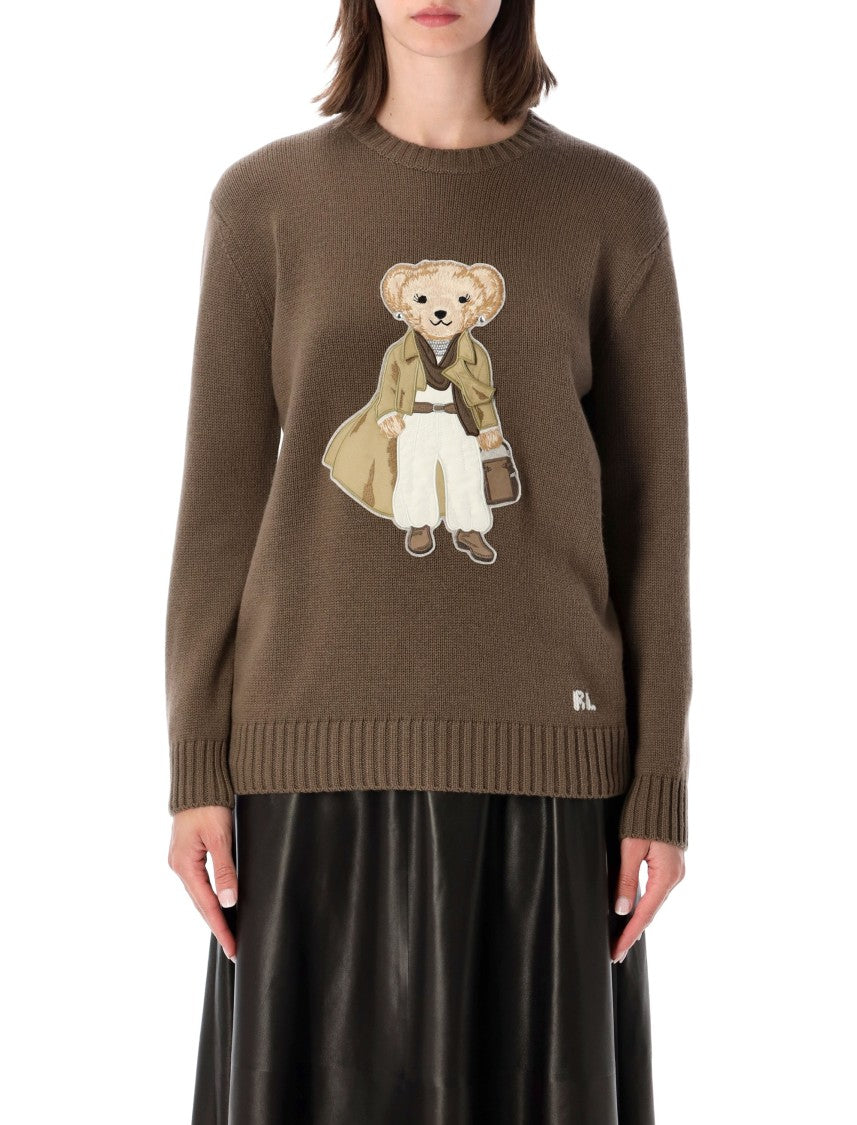 Polo Ralph Lauren Bear Printed Knit Sweater