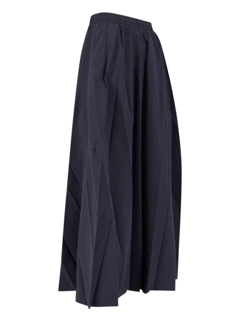 Balenciaga Ankle-Length Black Skirt With High Waist