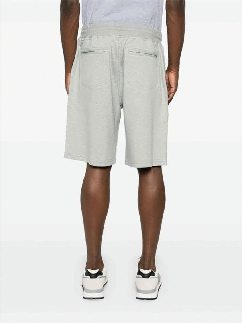 Brunello Cucinelli Relaxed Fit Light Grey Shorts