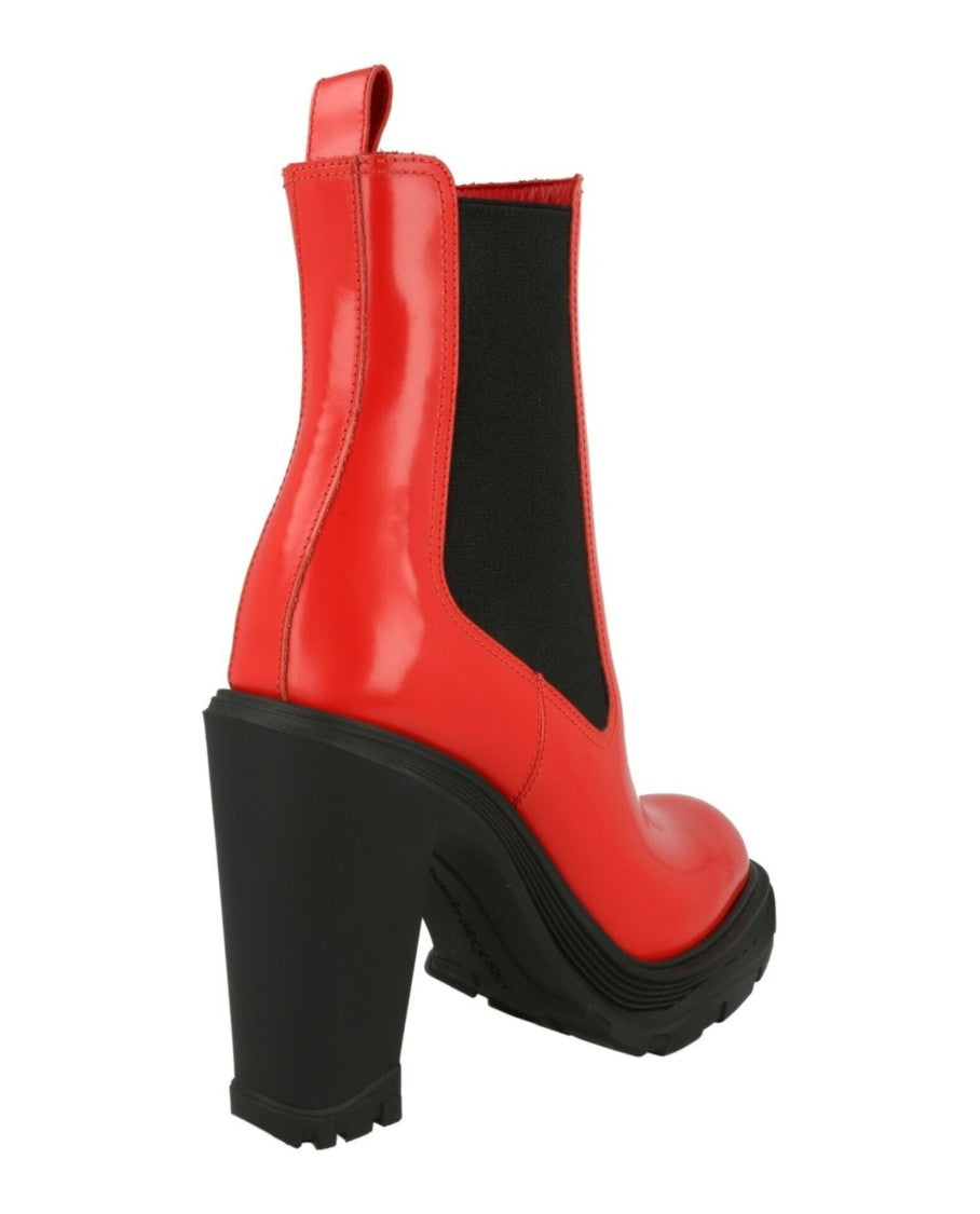 Alexander Mcqueen Tread Heeled Chelsea Boots