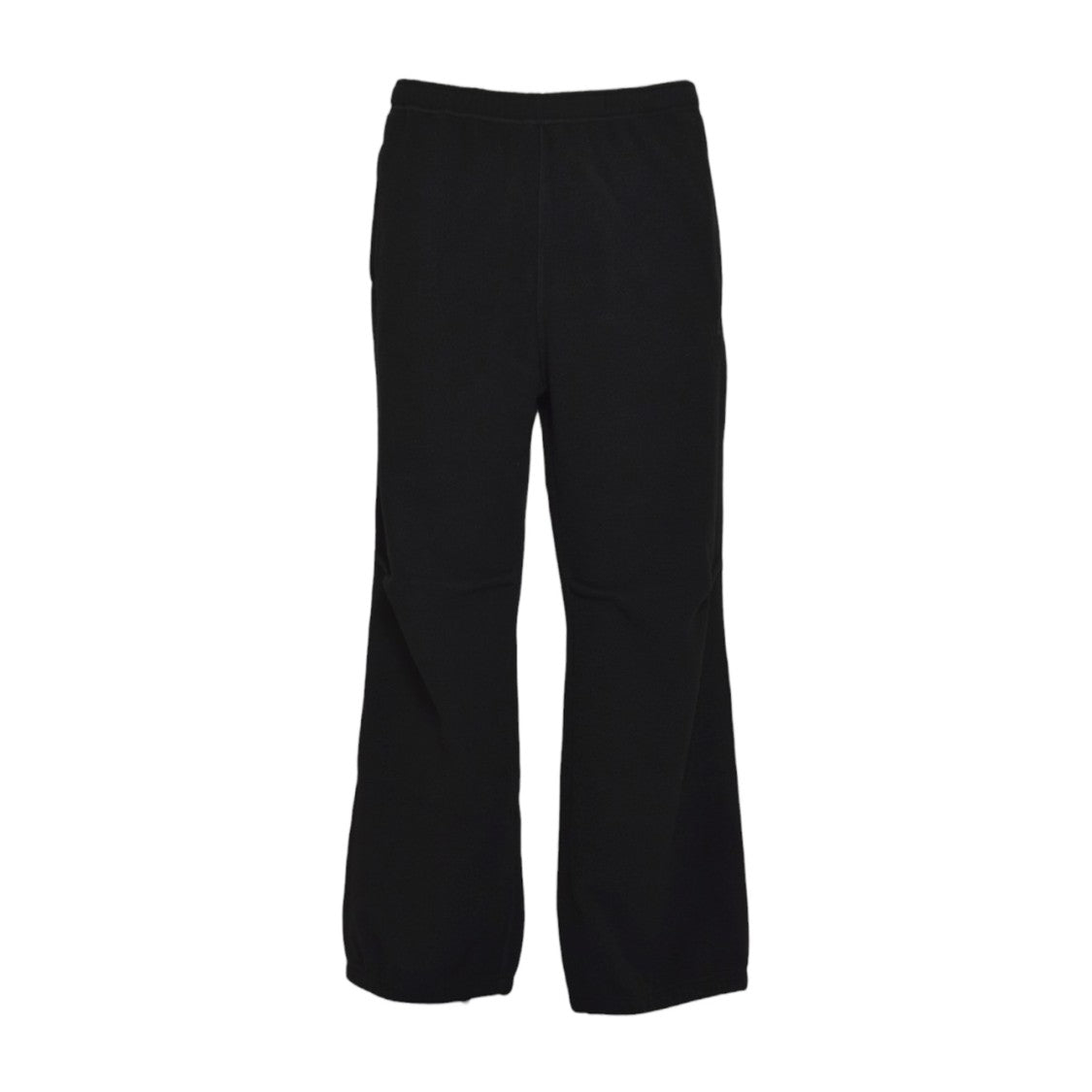 Mm6 By Maison Margiela Relaxed Fit Black Trousers With Flared Leg And Elastic Waistband