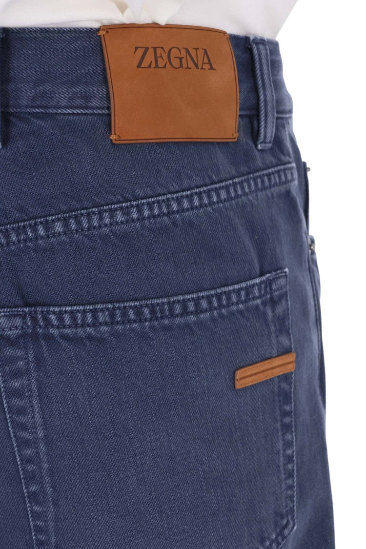 Zegna Roccia Marble Cotton Five-Pocket Pants