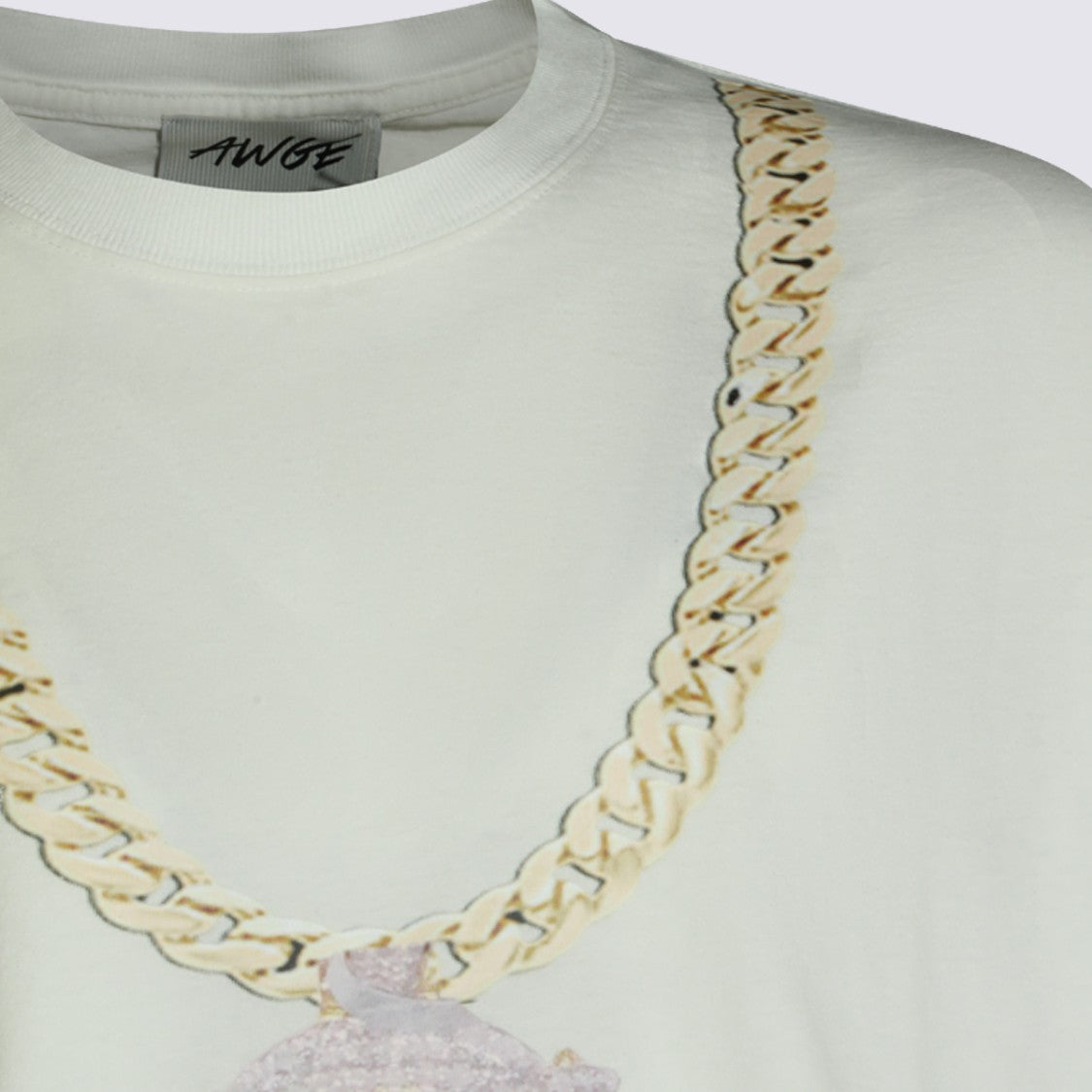 Awge White Graphic Long-Sleeve Shirt With Edgy Prints