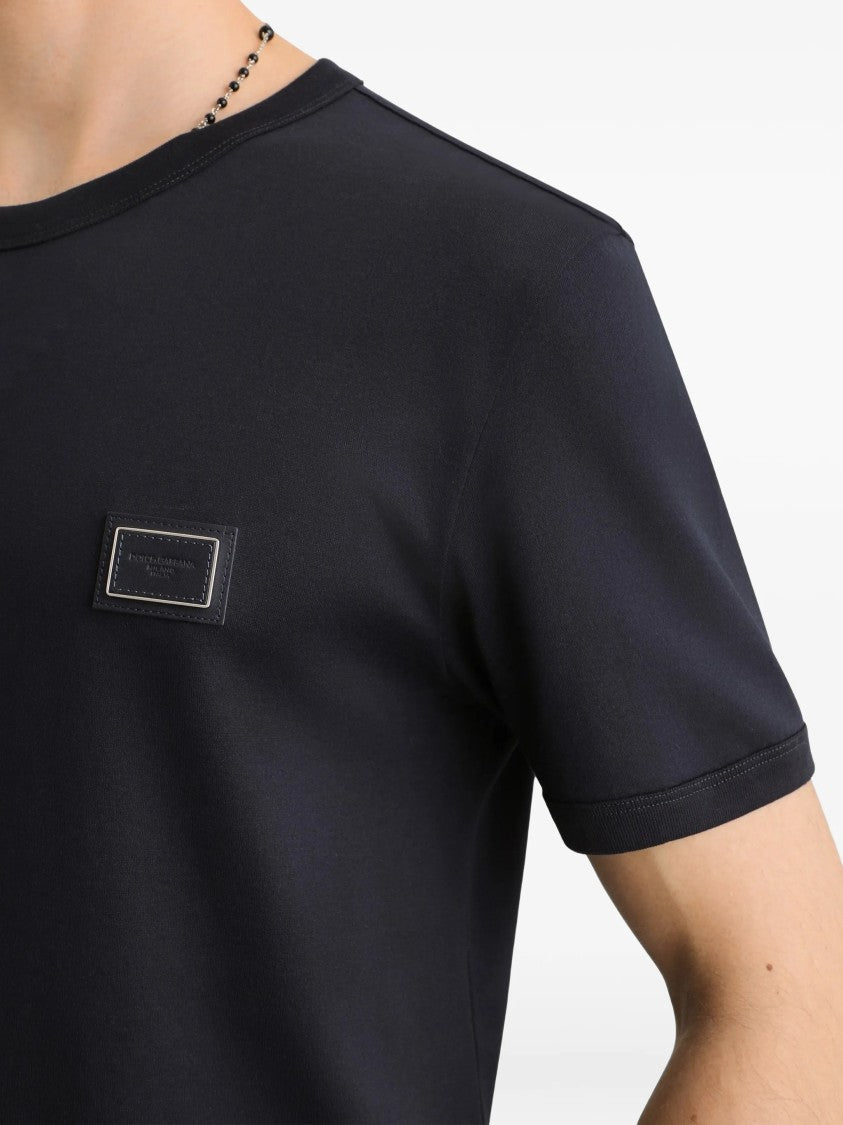 Dolce & Gabbana Regular Cotton Patch Chest T-Shirt