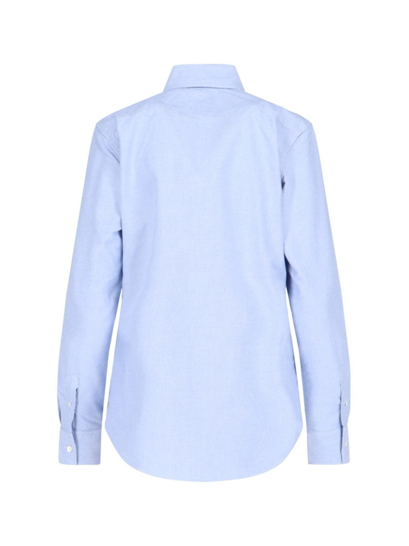 Polo Ralph Lauren Light Blue Cotton Logo Shirt