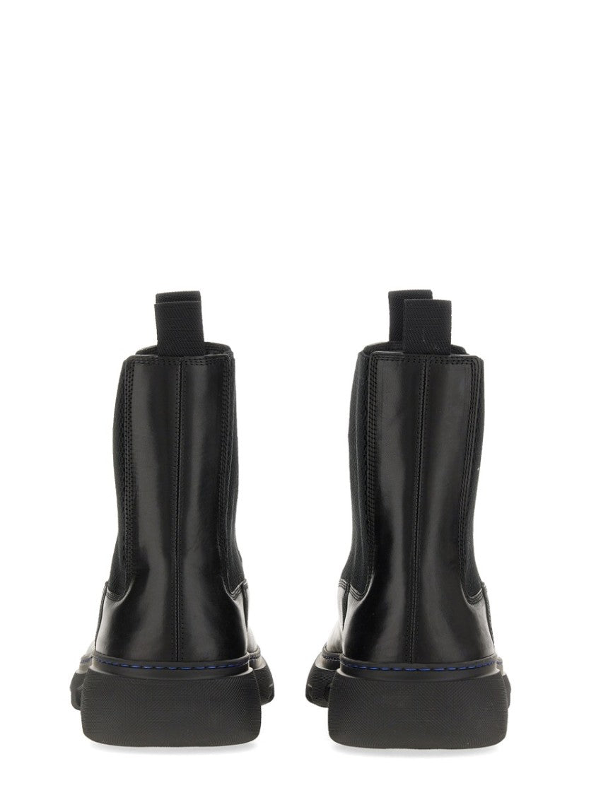 Burberry Calf Grain Leather Boots