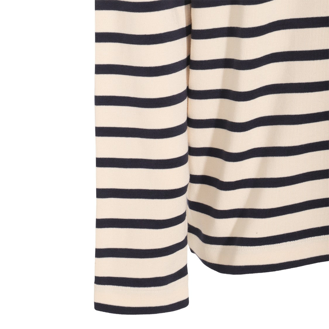 Jil Sander Navy And White Cotton Knitwear
