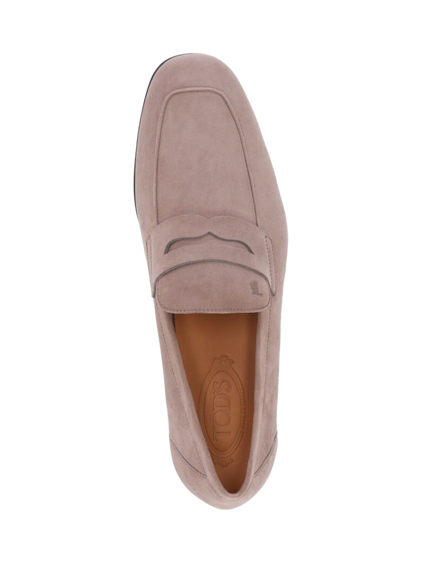 Tod's Suede Moccasins – Beige