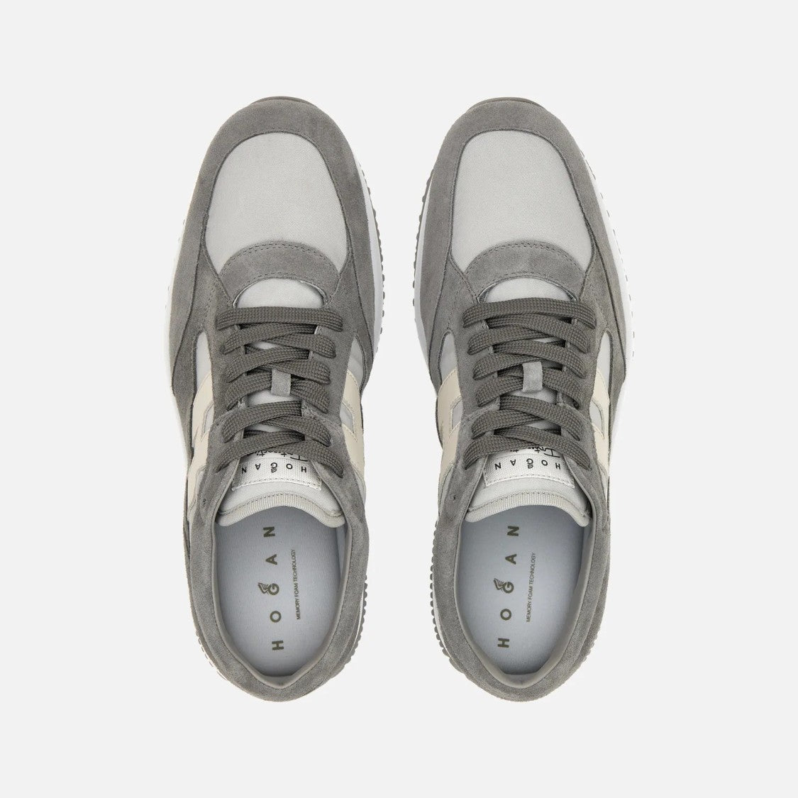 Hogan Interactive Lace-Up Sneakers In Calfskin