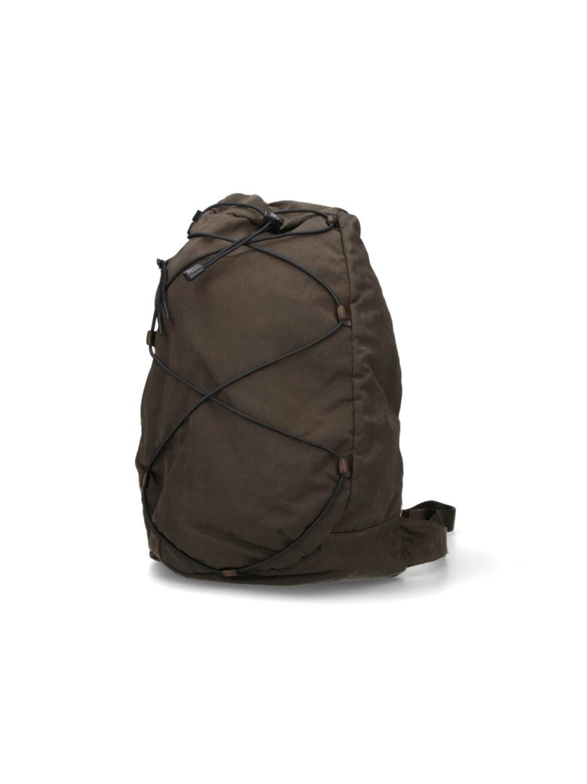 C.P. Company Logo Single-Shoulder Backpack Green