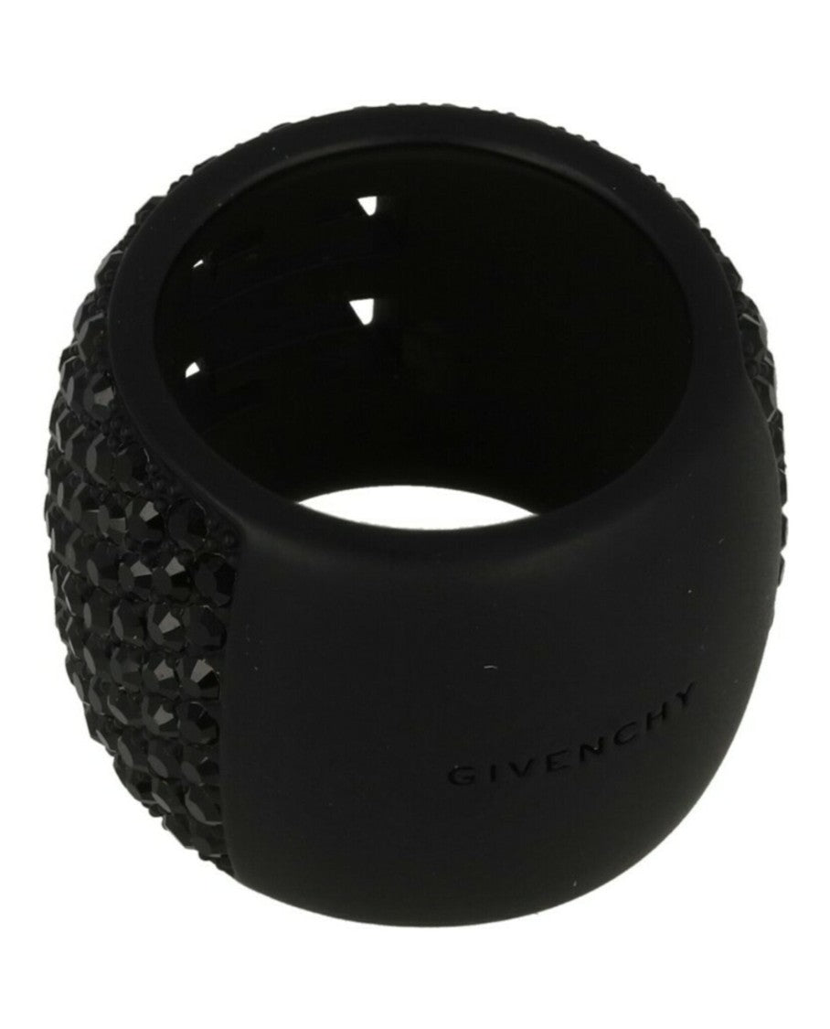 Givenchy 4G Ring In Metal With Crystals