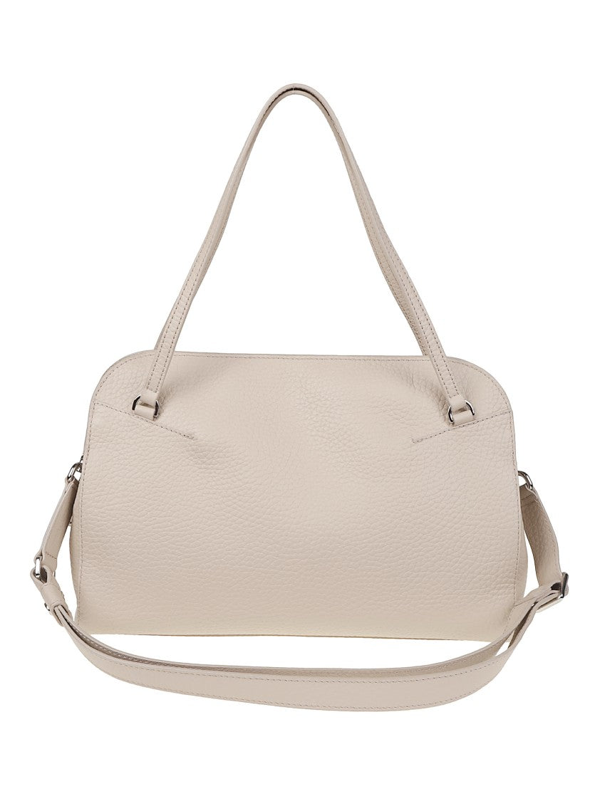 Orciani Lido Medium Textured Leather Handbag