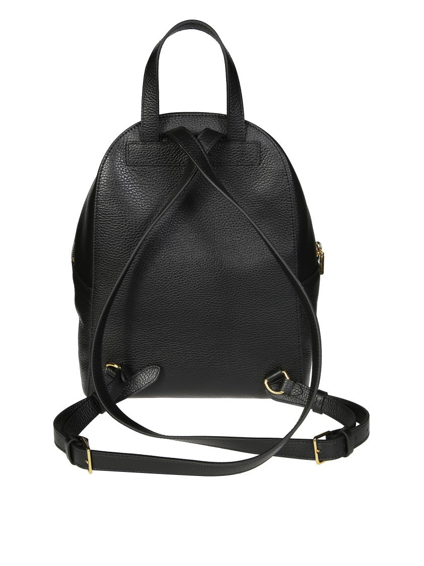 Coccinelle Minimalist Zip-Closure Backpack With External Pocket