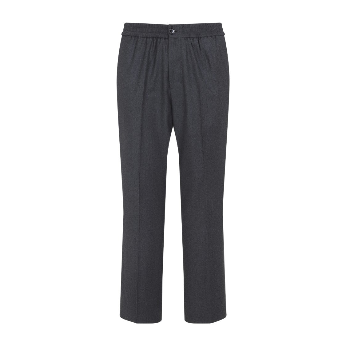 Ami Elasticated Waist Grey Virgin Wool Pants