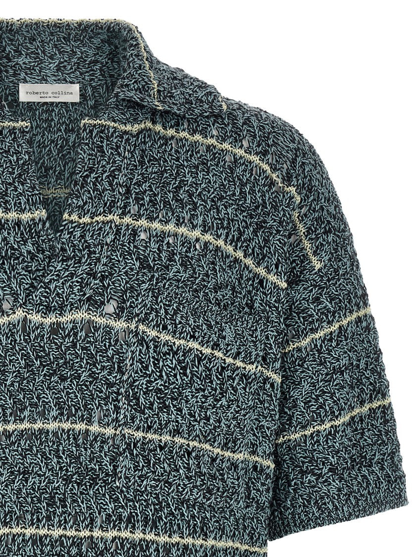 Roberto Collina 'Mouliné' Polo Shirt