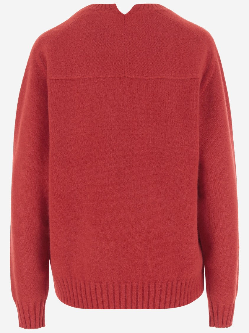 Carven V-Back Cashmere Sweater