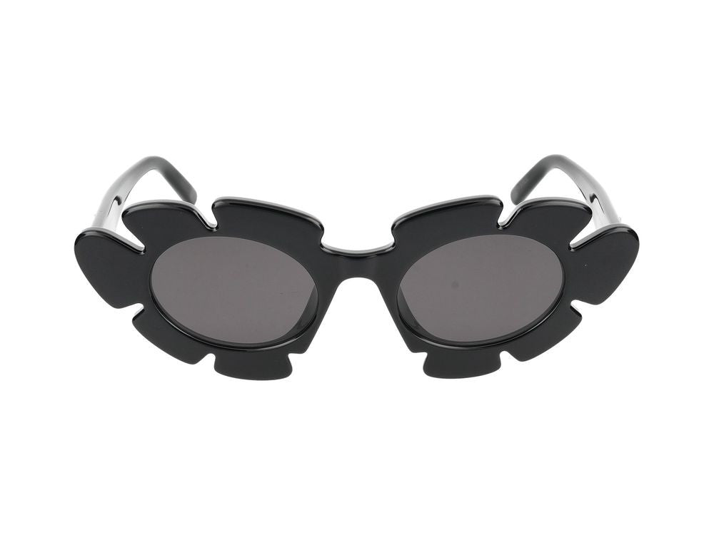 Loewe Black Petal Round Sunglasses