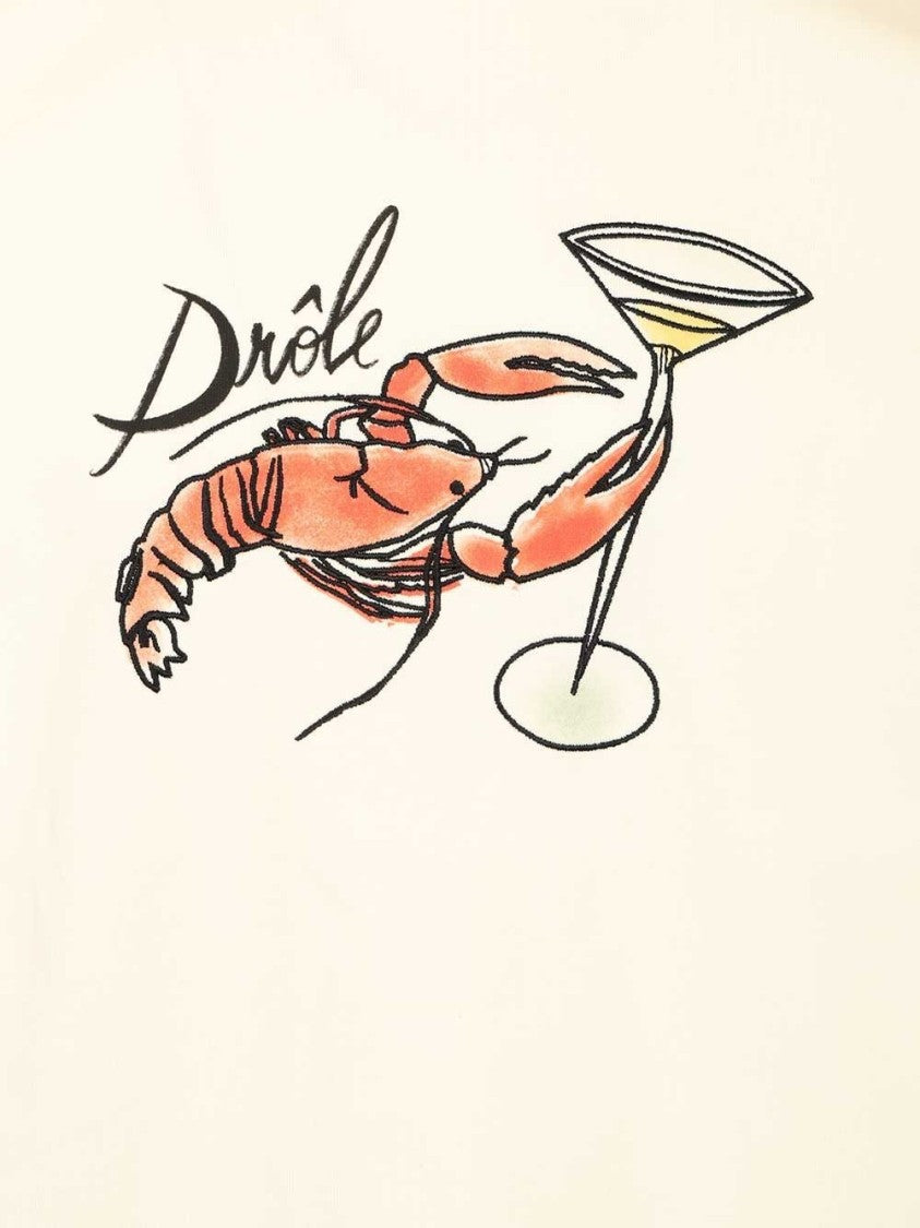 Drôle De Monsieur Boxy-Cut Lobster Graphic T-Shirt