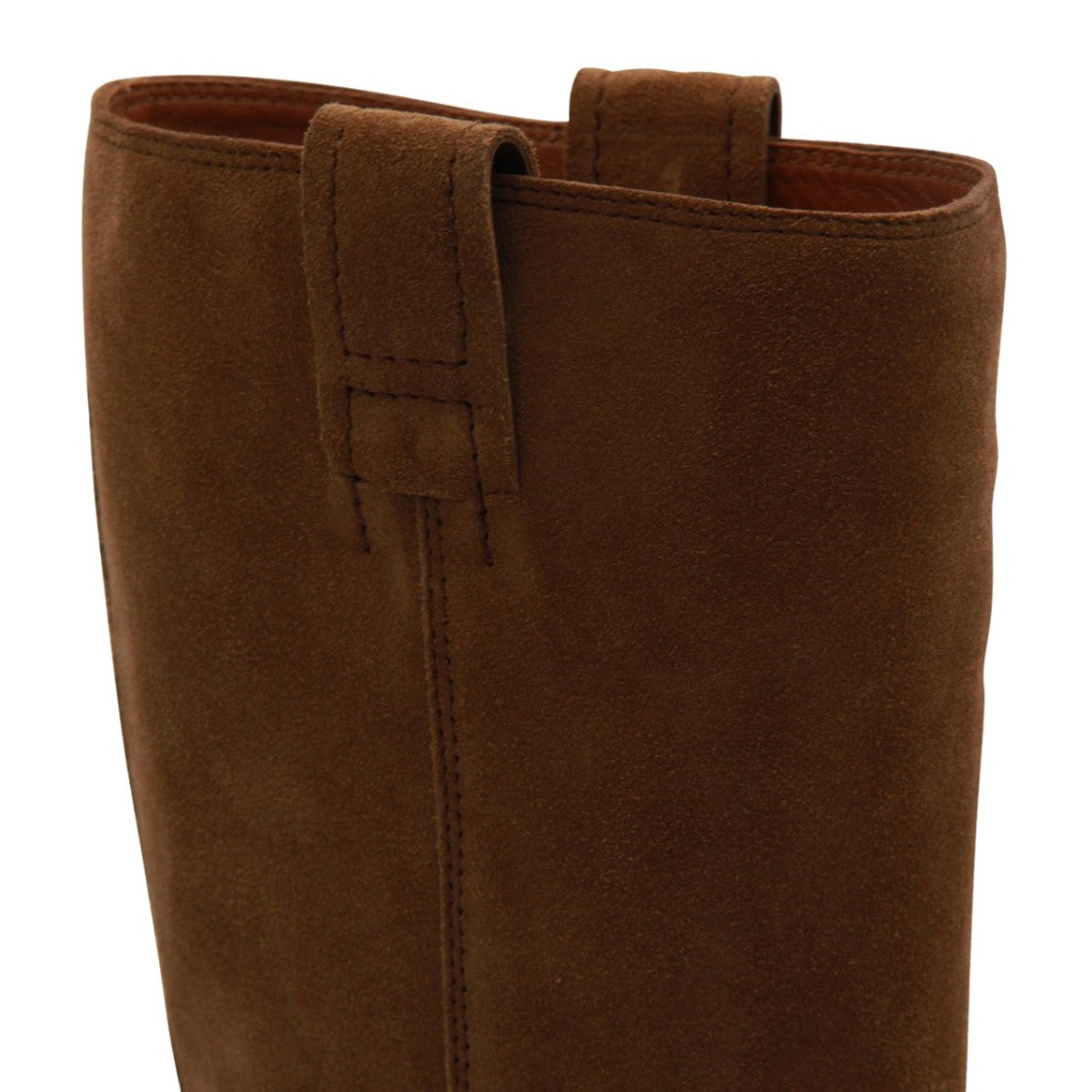 Hogan Tall Suede Boots With Black Lug Sole