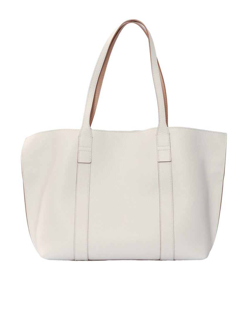 Hogan Script Shopping Calfskin Leather Tote Bag