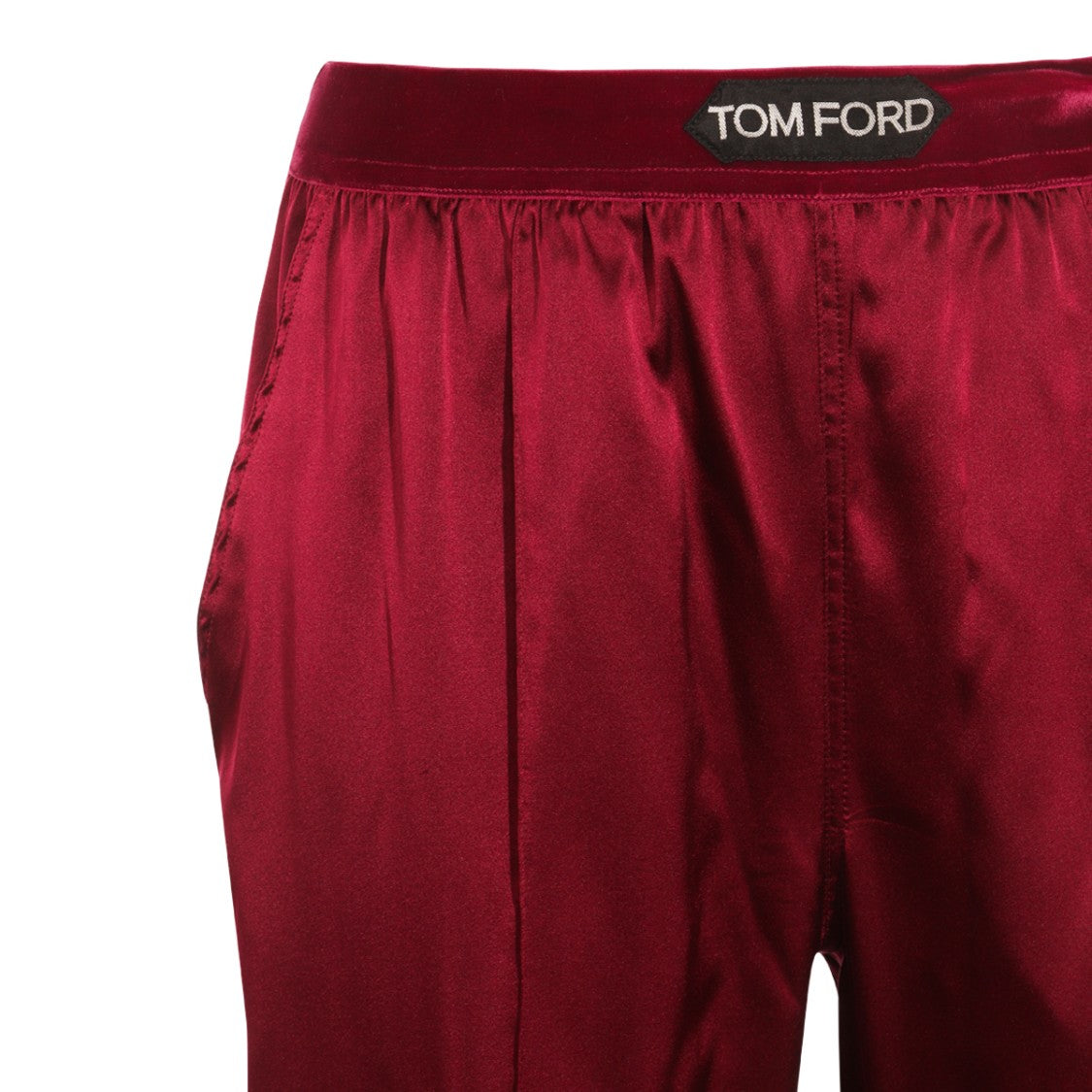 Tom Ford Dark Red Silk Pj Pants
