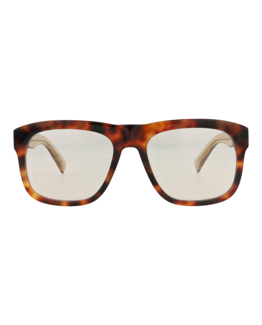 Saint Laurent Square-Frame Sunglasses With Tortoiseshell Pattern And Subtle Branding
