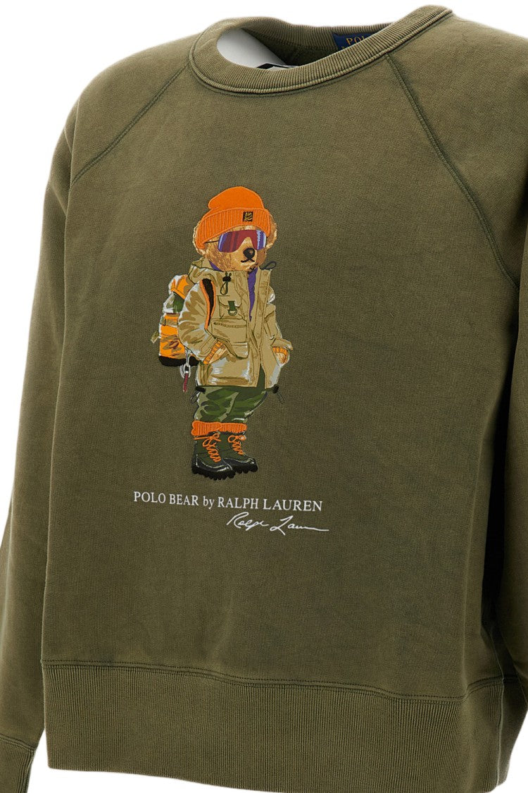 Polo Ralph Lauren Green Polo Bear Cotton-Blend Sweatshirt