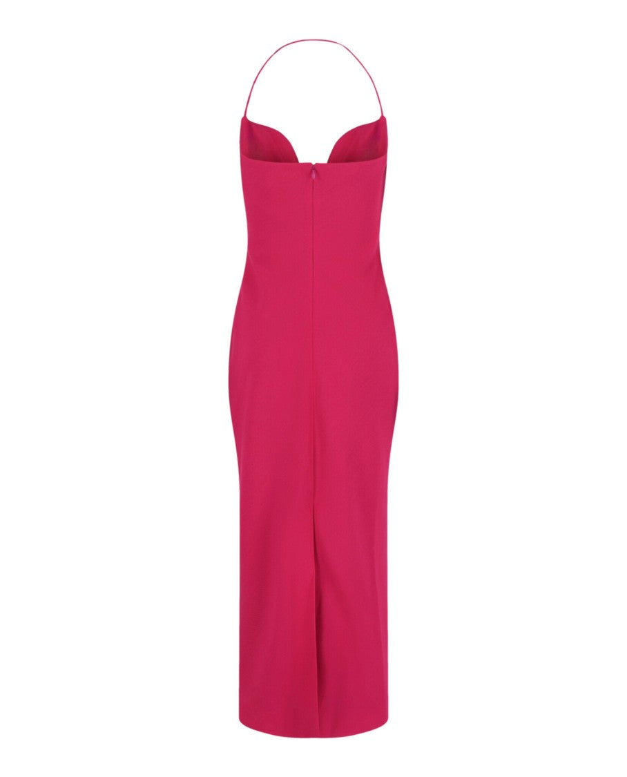 Givenchy Plunging Halter Midi Dress