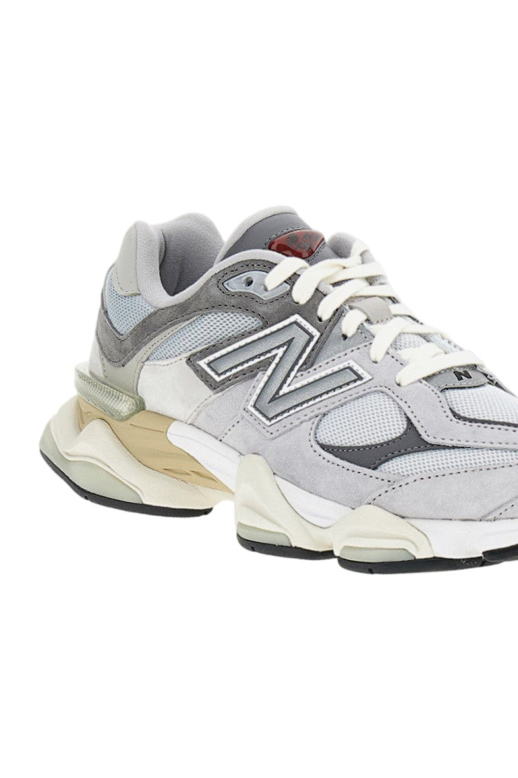 New Balance Grey Mesh-Suede Unisex 9060 Sneakers