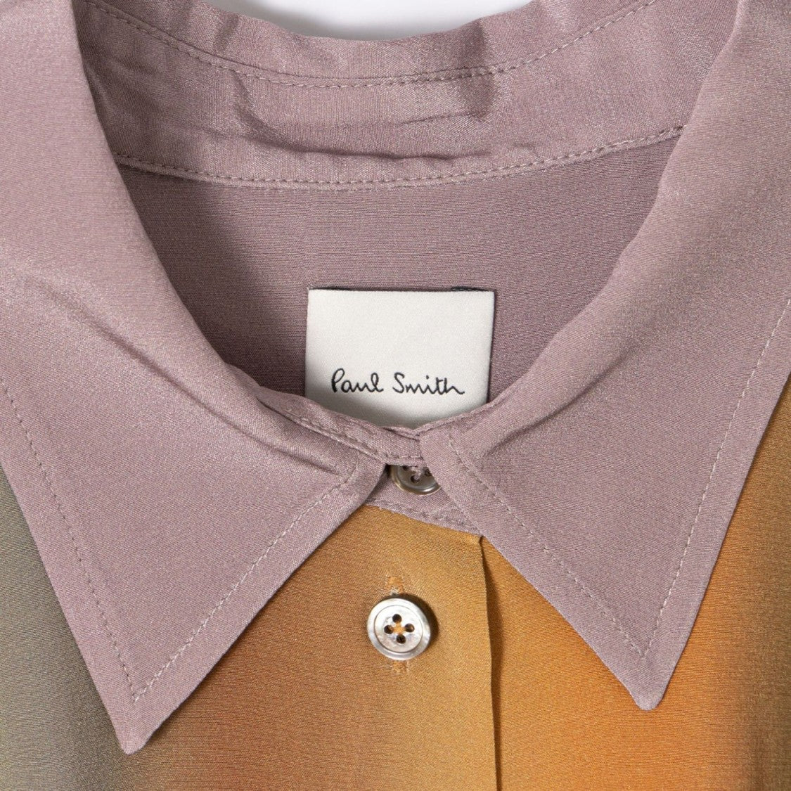 Paul Smith Long Silk Midi Dress With Striking Gradient