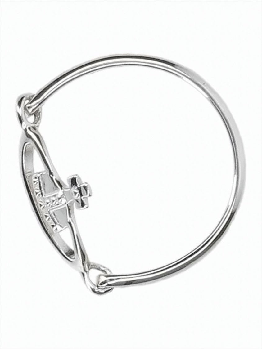 Vivienne Westwood Orb-Emblem Silver Bracelet