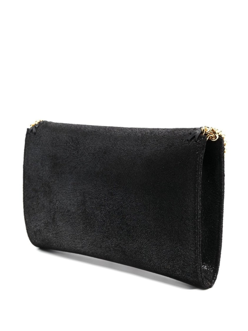 Stella Mccartney Black Falabella Wallet Chain Satchel
