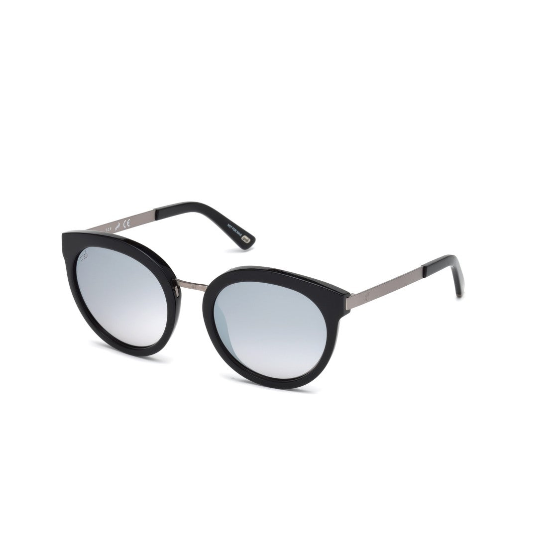 Web We0196 5201C Rounded Frame Sunglasses With Gradient Tint