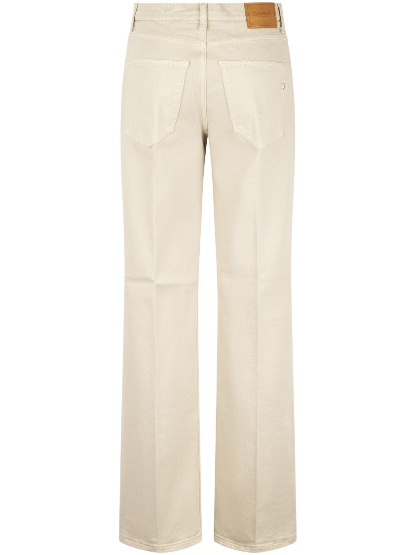 Dondup High-Waisted Wide-Leg Jeans With Five-Pocket Design