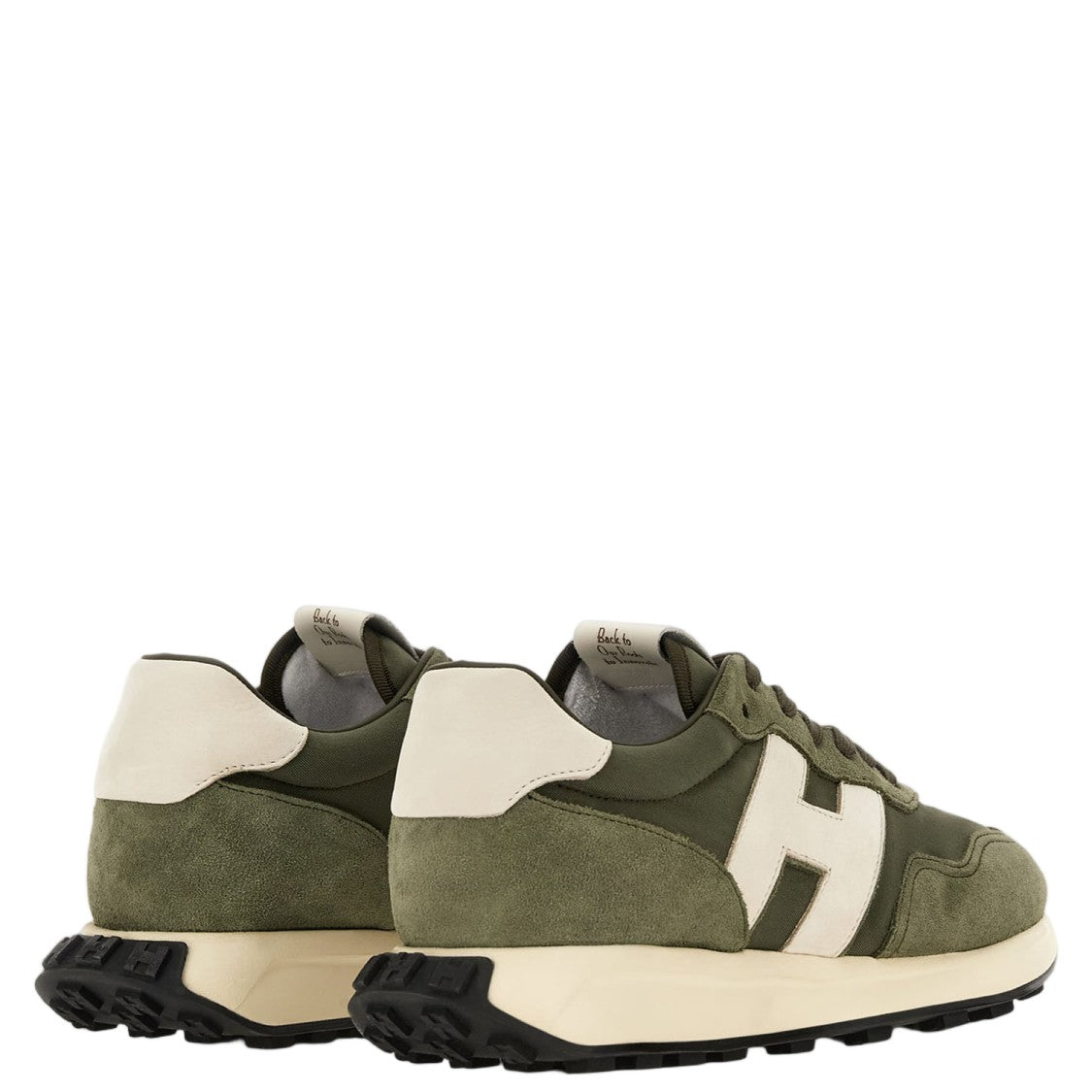 Hogan Nylon And Leather Sneakers