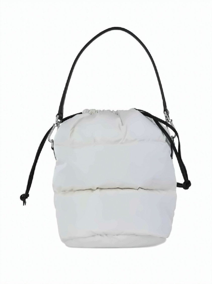 Moncler Puffy Quilted Water-Repellent Bucket Bag With Drawstring Closure