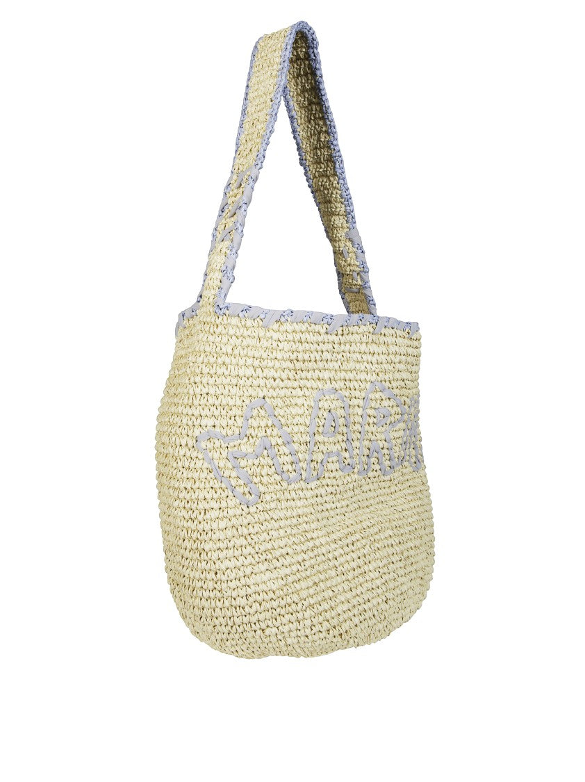 Marni Woven Shoulder Bag With Rounded Silhouette
