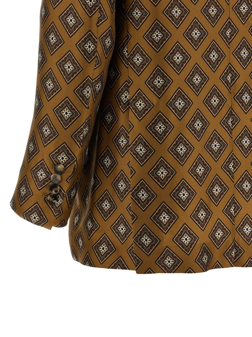 Alberto Biani Tie-Print Blazer