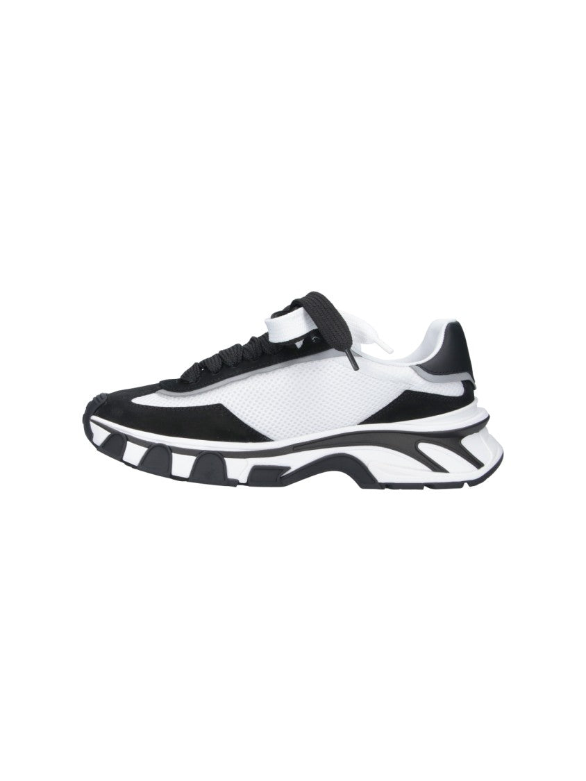 Dolce & Gabbana White Dg Country Road Leather Sneakers