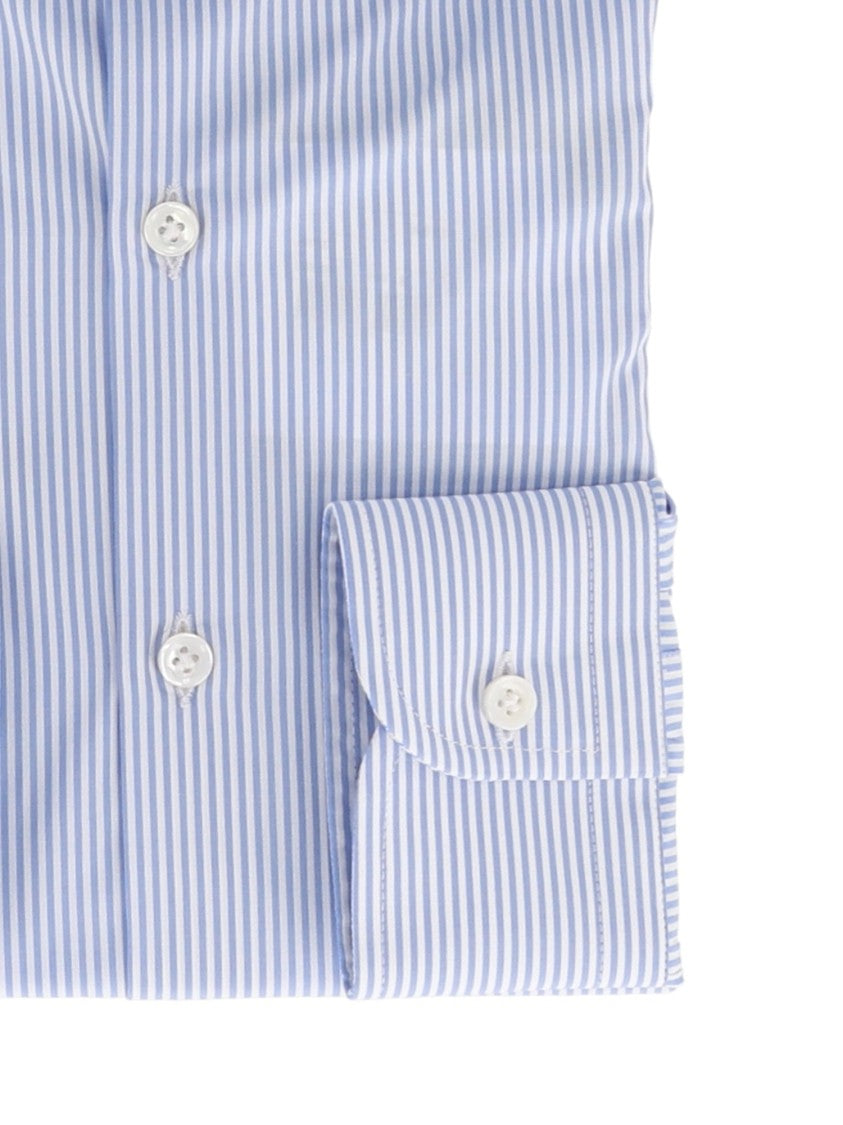 Sonrisa Classic Dress Shirt In Light Blue Stripe