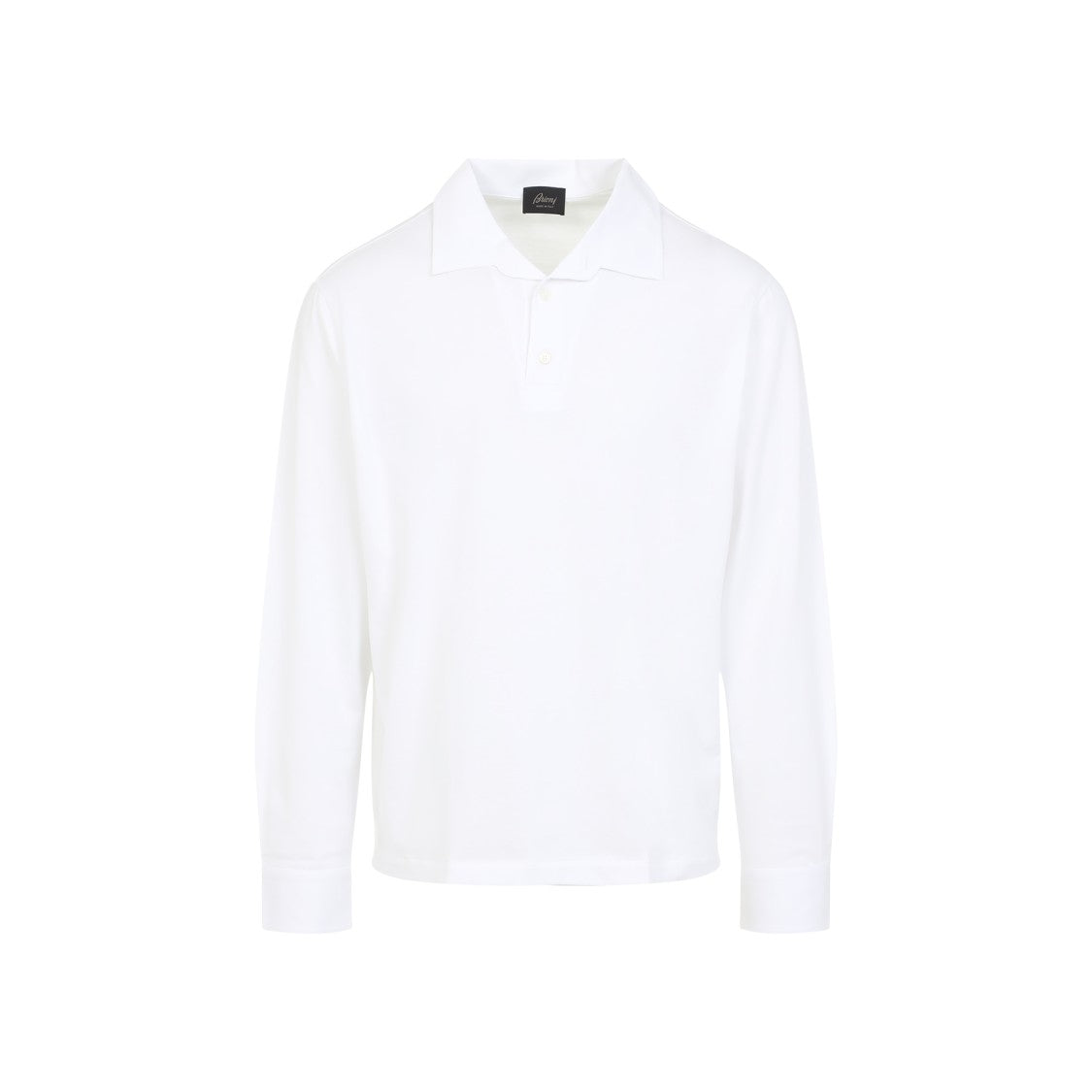 Brioni Polo White Cotton Shirt