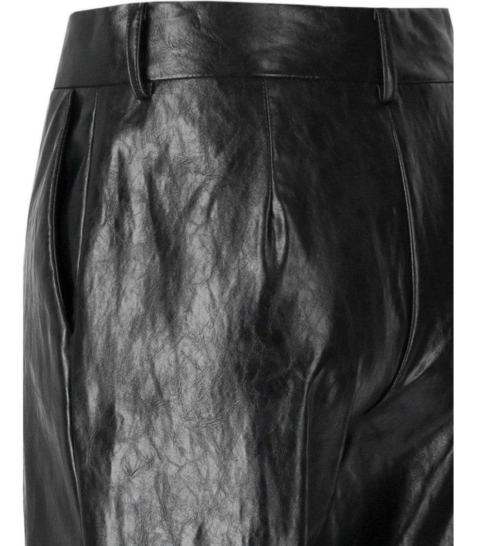 Federica Tosi Black Leather Effect Pants