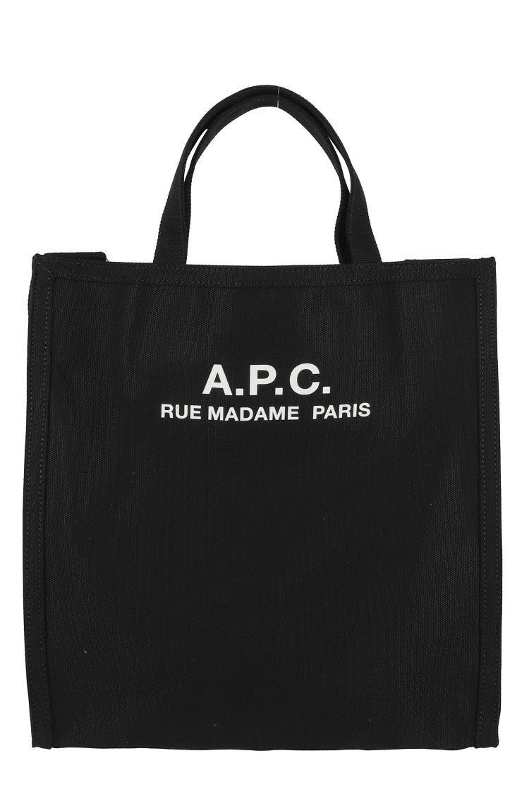 A.P.C. Black Cabas Recuperation Adjustable-Strap Cotton Tote Bag