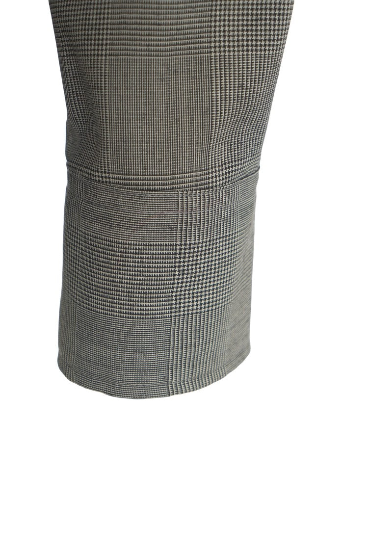 Ottod'ame Glencheck Shirt With Bow Detail