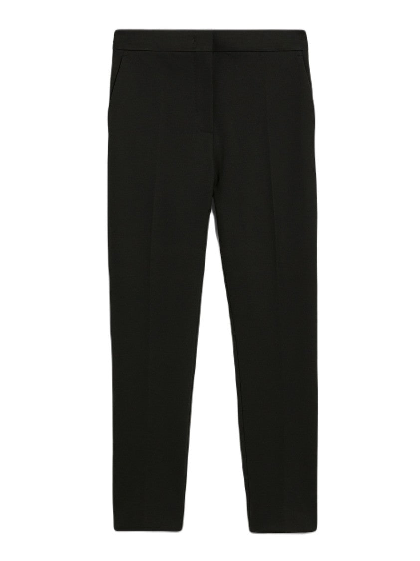 Max Mara Slim Fit Cropped Pants With High Waistband