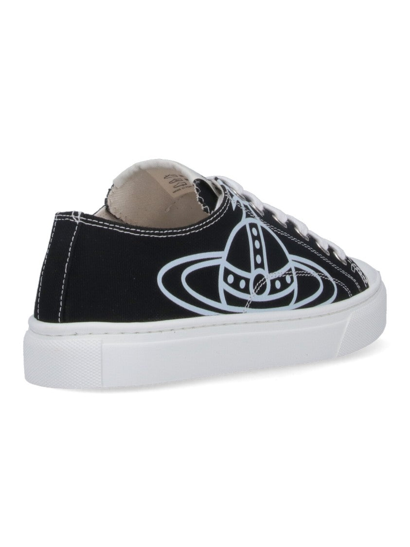 Vivienne Westwood Low-Top Sneakers With Bold Logo Graphic