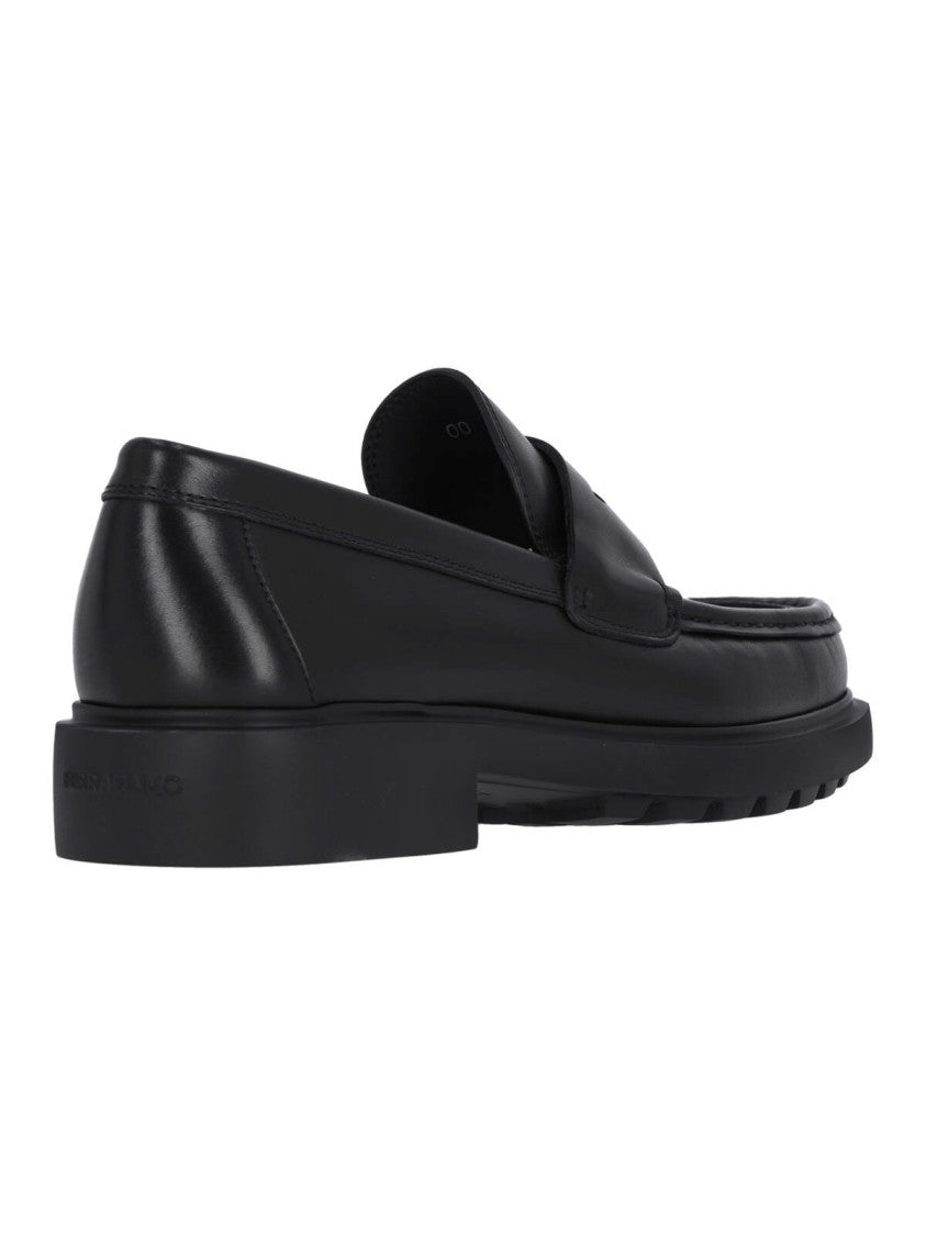 Ferragamo "Penny" Loafers – Black